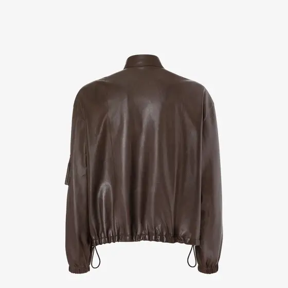 Fendi Blouson with mandarin collar and drawstring edge at | Thumbnail 2 Fendi Blouson with mandarin collar and drawstring edge at | Thumbnail 2