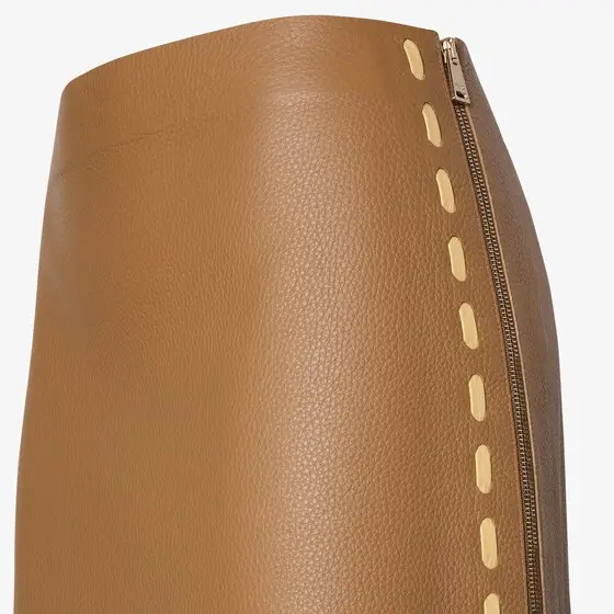 Fendi Leather Skirt with Selleria Stitching. | Thumbnail 3 Fendi Leather Skirt with Selleria Stitching. | Thumbnail 3