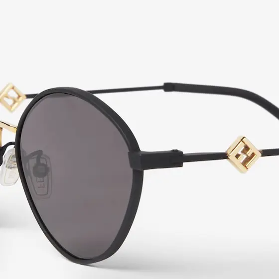 Fendi Geometric oval FF Diamonds glasses made of metal | Thumbnail 3 Fendi Geometric oval FF Diamonds glasses made of metal | Thumbnail 3