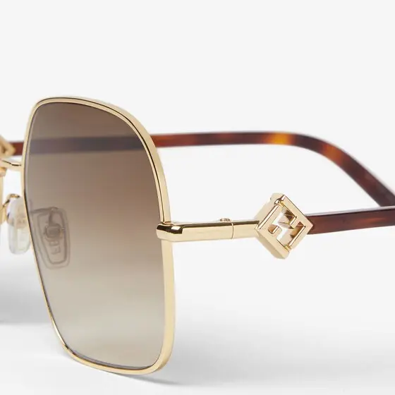 Fendi Oversize square FF Diamonds glasses made of metal | Thumbnail 3 Fendi Oversize square FF Diamonds glasses made of metal | Thumbnail 3