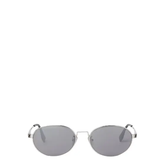 Fendi Metal oval sunglasses with a palladium finish | Image 1 Fendi Metal oval sunglasses with a palladium finish | Image 1