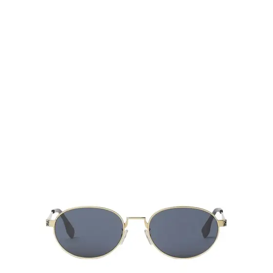 Fendi Metal oval sunglasses with a golden finish | Image 1 Fendi Metal oval sunglasses with a golden finish | Image 1