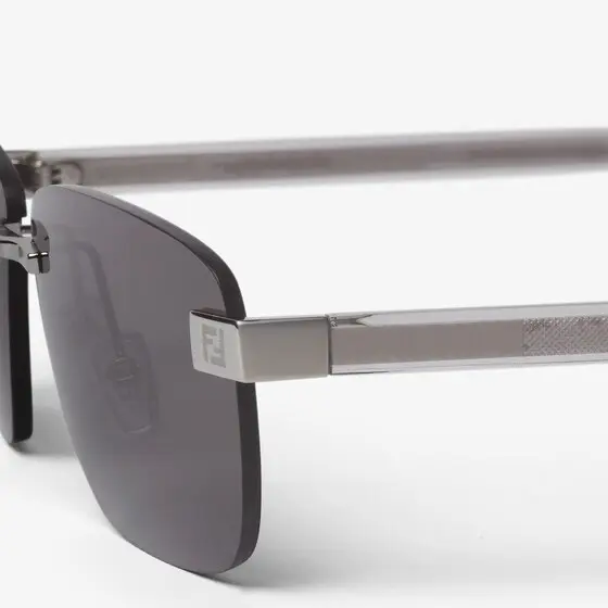 Fendi Rectangular rimless sunglasses, distinguished by hinges | Thumbnail 3 Fendi Rectangular rimless sunglasses, distinguished by hinges | Thumbnail 3