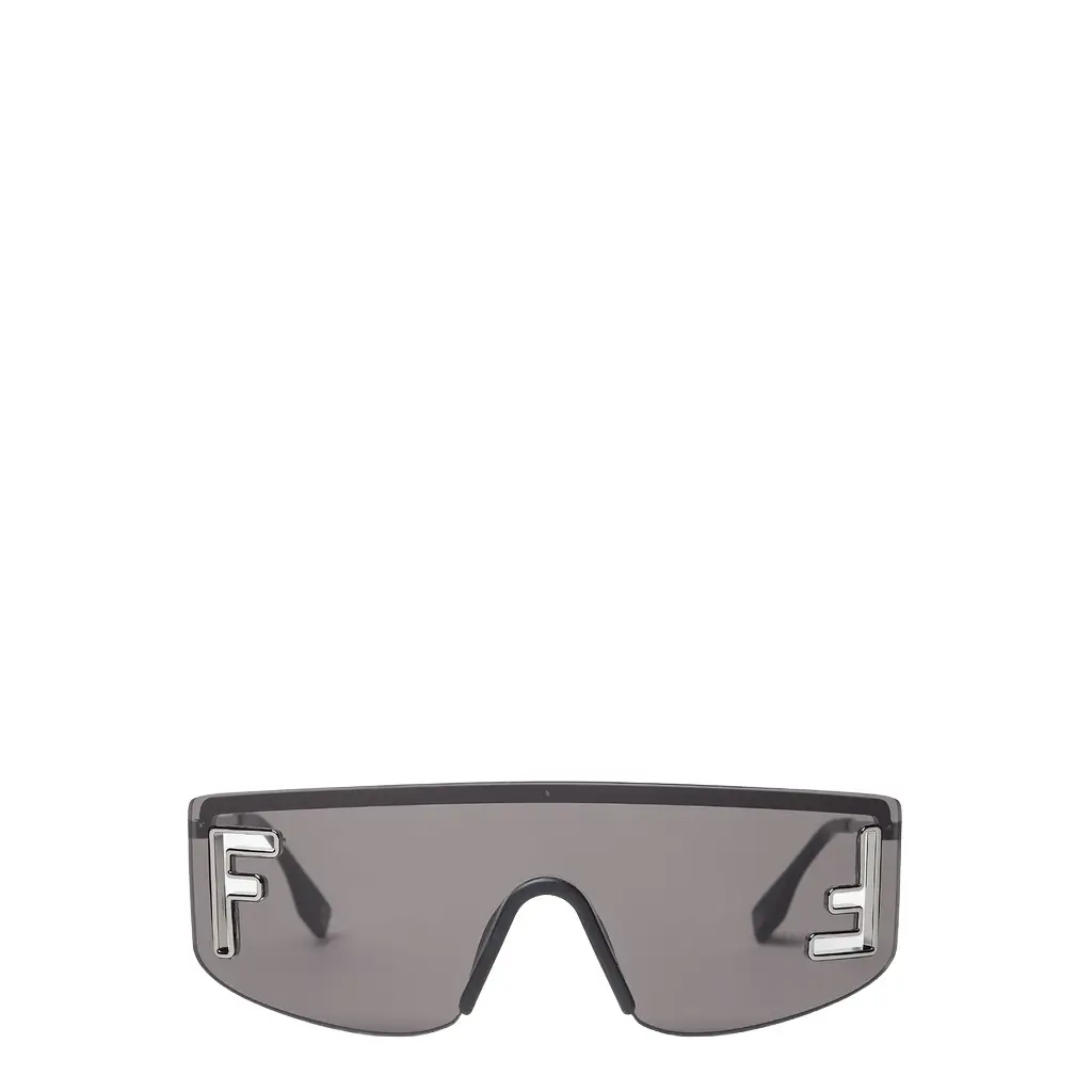 Fendi FF Squared shield-front glasses, with laser-cut FF finished | Image 1 Fendi FF Squared shield-front glasses, with laser-cut FF finished | Image 1