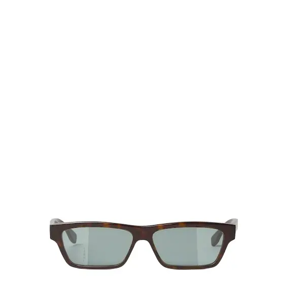 Fendi Low rectangular Squared FF glasses in dark Havana acetate | Image 1 Fendi Low rectangular Squared FF glasses in dark Havana acetate | Image 1