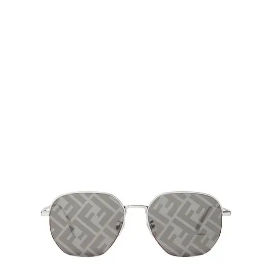 Fendi Round frames in palladium-finish metal | Image 1 Fendi Round frames in palladium-finish metal | Image 1