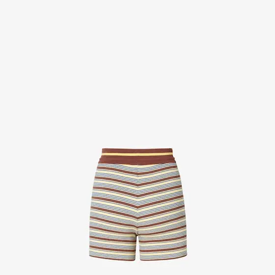 Fendi Cotton Striped Knit Shorts | Thumbnail 2 Fendi Cotton Striped Knit Shorts | Thumbnail 2
