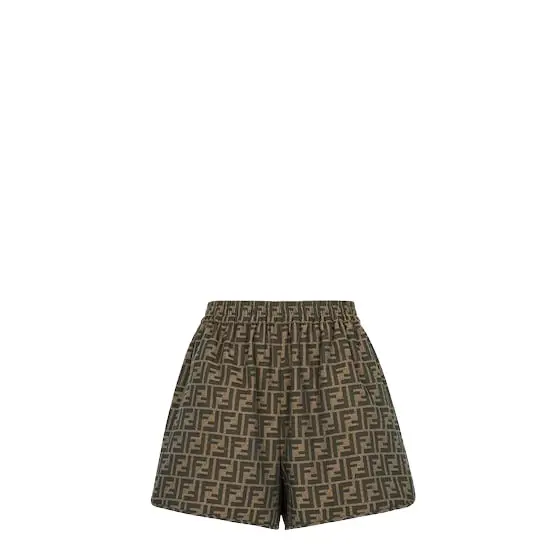 Fendi Shorts with an elasticated waist and side slits in the hem | Image 1 Fendi Shorts with an elasticated waist and side slits in the hem | Image 1