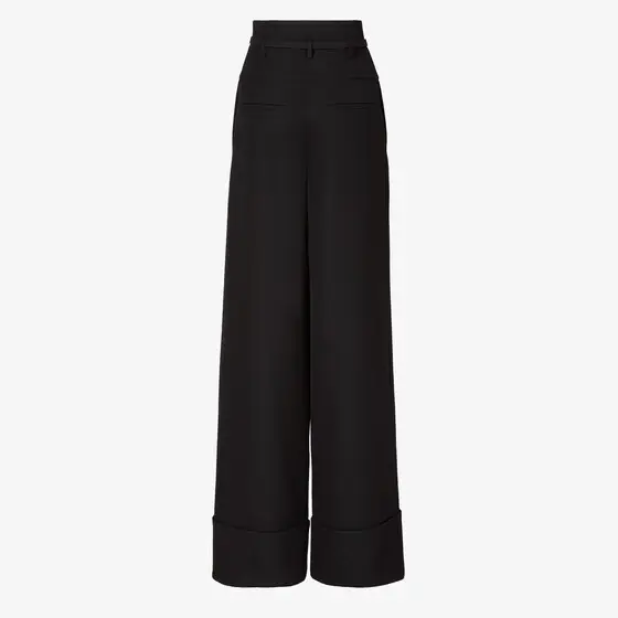 Fendi High-waisted trousers with yoke detail and pleats | Thumbnail 2