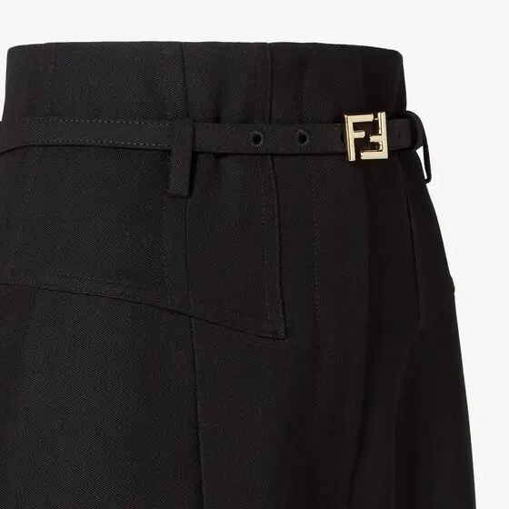 Fendi High-waisted trousers with yoke detail and pleats | Thumbnail 3