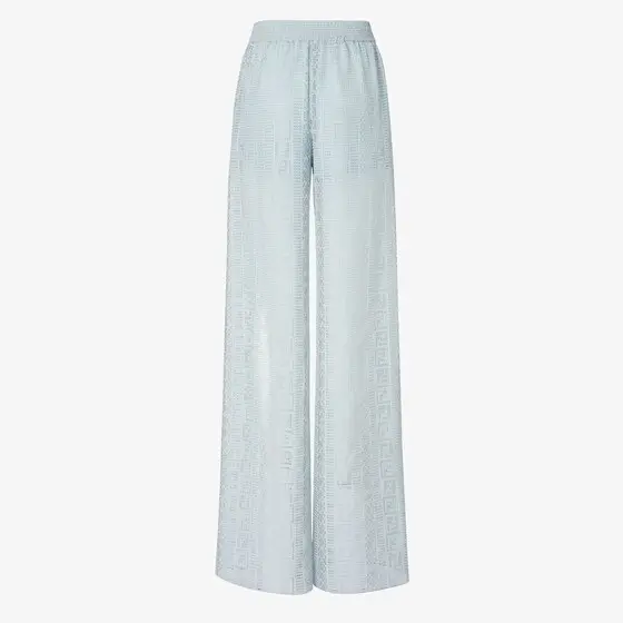 Fendi Burnout Silk-Blend Pants | Thumbnail 2 Fendi Burnout Silk-Blend Pants | Thumbnail 2
