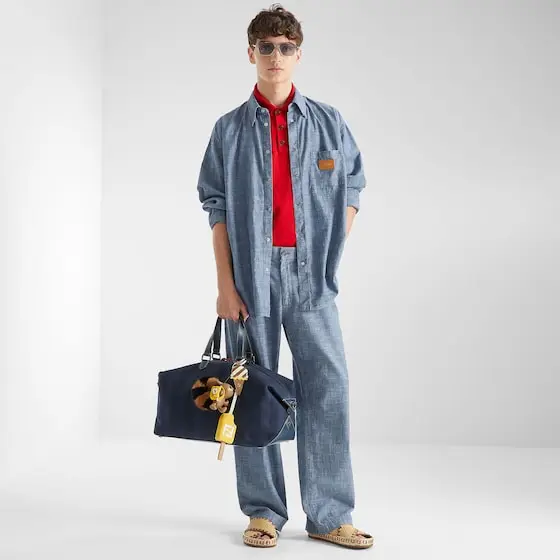 Fendi Comfort fit shirt with button-down collar and long sleeves | Thumbnail 4
