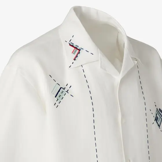 Fendi Shirt with bowling collar and short sleeves | Thumbnail 3 Fendi Shirt with bowling collar and short sleeves | Thumbnail 3
