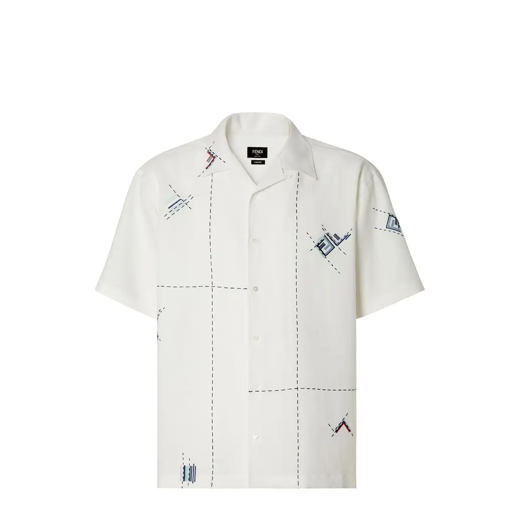 Fendi Shirt with bowling collar and short sleeves | Image 1 Fendi Shirt with bowling collar and short sleeves | Image 1