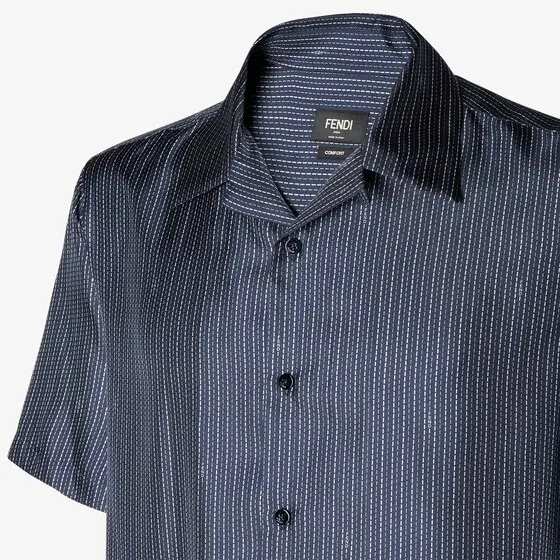 Fendi Shirt with bowling collar and short sleeves | Thumbnail 3 Fendi Shirt with bowling collar and short sleeves | Thumbnail 3