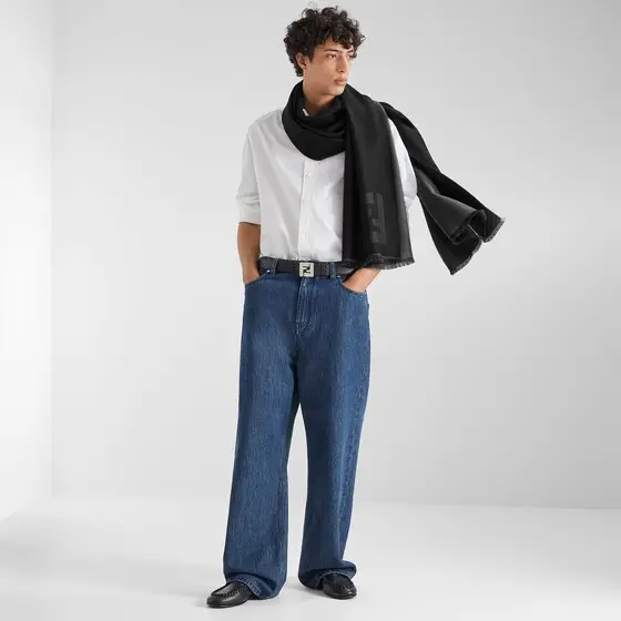 Fendi Oversized shirt with bowling collar and long sleeves | Thumbnail 4 Fendi Oversized shirt with bowling collar and long sleeves | Thumbnail 4