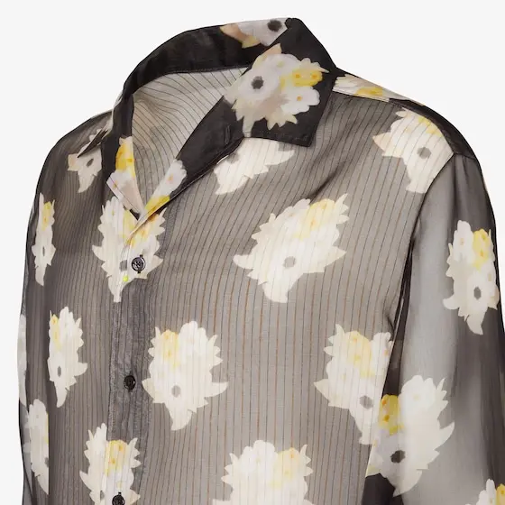 Fendi Oversized shirt with bowling collar and long sleeves | Thumbnail 3 Fendi Oversized shirt with bowling collar and long sleeves | Thumbnail 3