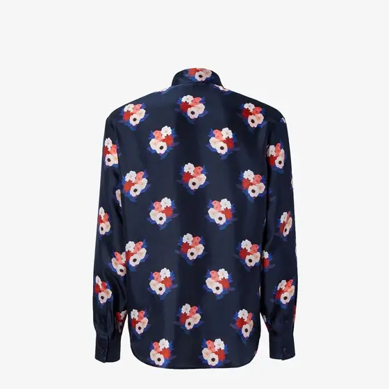 Fendi Oversized shirt with bowling collar and long sleeves | Thumbnail 2 Fendi Oversized shirt with bowling collar and long sleeves | Thumbnail 2