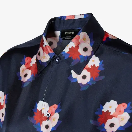 Fendi Oversized shirt with bowling collar and long sleeves | Thumbnail 3 Fendi Oversized shirt with bowling collar and long sleeves | Thumbnail 3