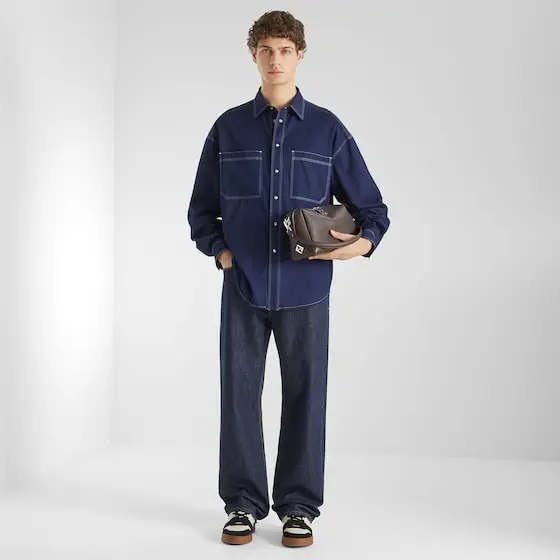 Fendi Long-sleeved shirt with patch pockets on the chest | Thumbnail 4