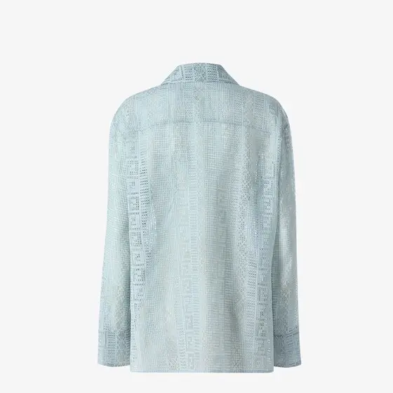 Fendi Silk Blend Burnout Shirt | Thumbnail 2 Fendi Silk Blend Burnout Shirt | Thumbnail 2