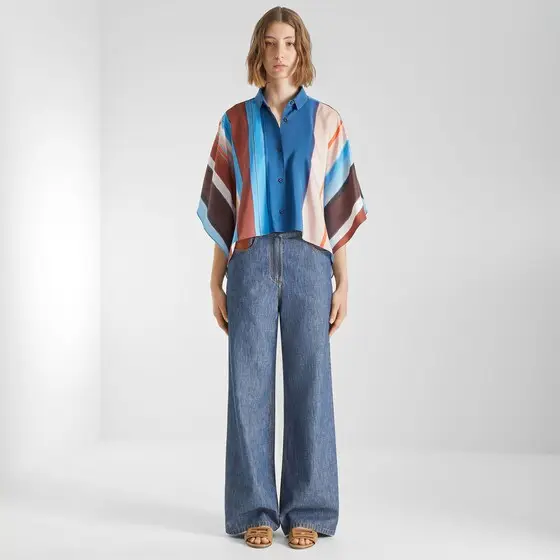 Fendi Striped Silk Shirt | Thumbnail 4 Fendi Striped Silk Shirt | Thumbnail 4