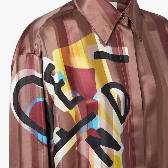 Fendi Jacquard Pequin Shirt | Thumbnail 3 Fendi Jacquard Pequin Shirt | Thumbnail 3