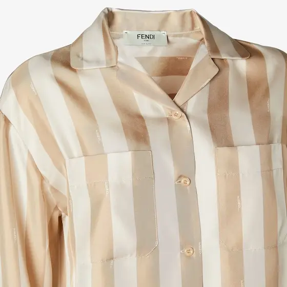 Fendi Pequin Silk Shirt | Thumbnail 3 Fendi Pequin Silk Shirt | Thumbnail 3