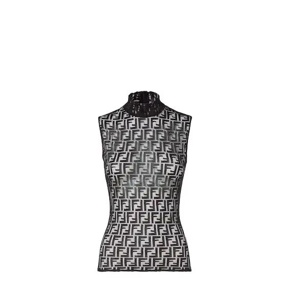 Fendi Sleeveless top with high collar | Image 1 Fendi Sleeveless top with high collar | Image 1