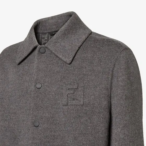 Fendi Single-breasted blouson jacket with shirt collar | Thumbnail 3 Fendi Single-breasted blouson jacket with shirt collar | Thumbnail 3