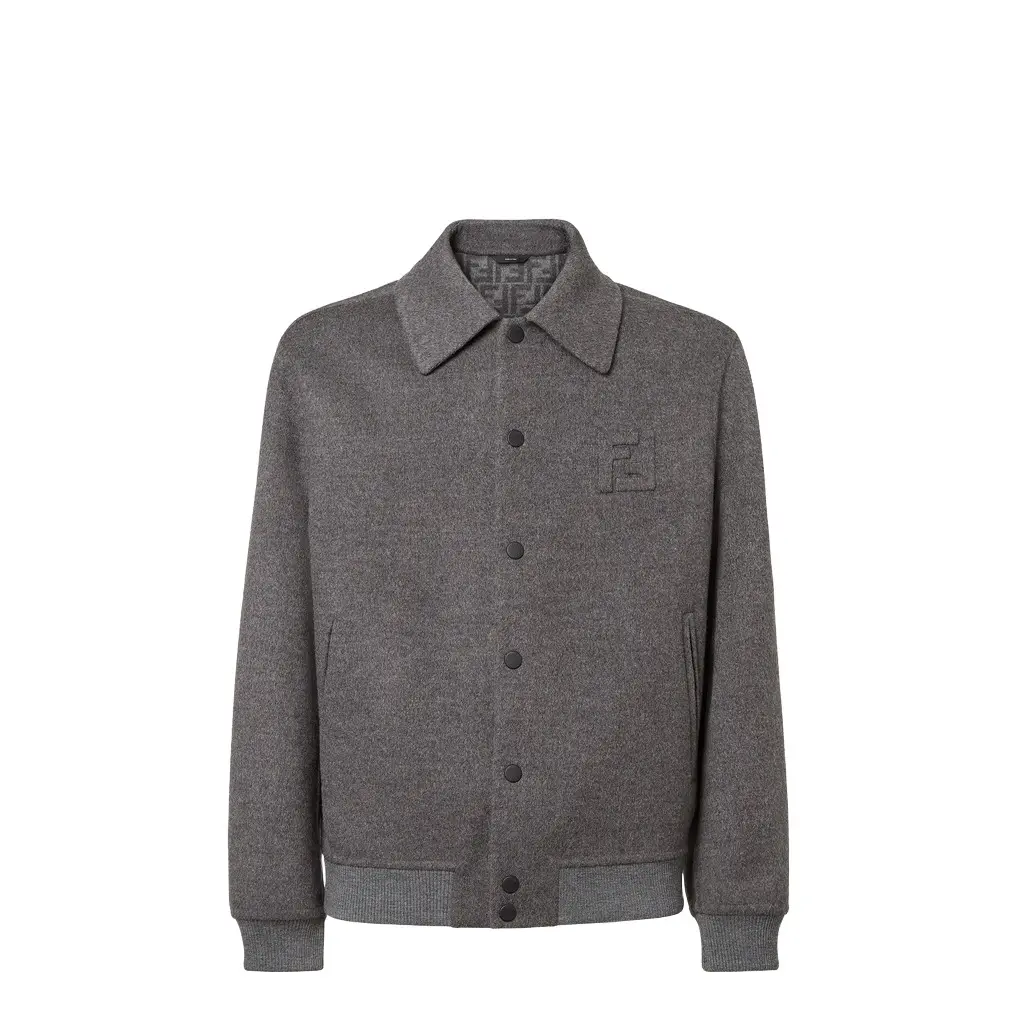 Fendi Single-breasted blouson jacket with shirt collar | Image 1 Fendi Single-breasted blouson jacket with shirt collar | Image 1