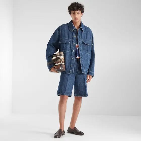 Fendi Oversized jacket with shirt collar and flap pockets on | Thumbnail 4 Fendi Oversized jacket with shirt collar and flap pockets on | Thumbnail 4