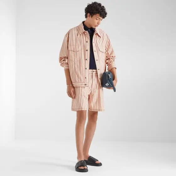 Fendi Oversized jacket with shirt collar and flap pockets on | Thumbnail 5 Fendi Oversized jacket with shirt collar and flap pockets on | Thumbnail 5