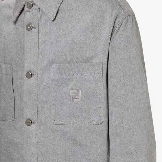 Fendi Go-To single-breasted jacket with shirt collar and patch | Thumbnail 3 Fendi Go-To single-breasted jacket with shirt collar and patch | Thumbnail 3
