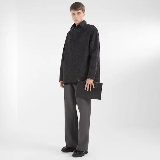Fendi Go-To single-breasted jacket with shirt collar and patch | Thumbnail 4 Fendi Go-To single-breasted jacket with shirt collar and patch | Thumbnail 4