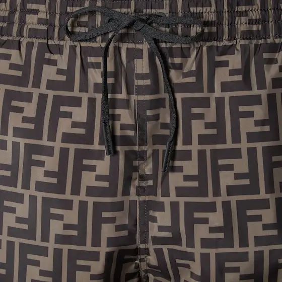 Fendi Swim shorts with elasticated waistband and drawstring | Thumbnail 3
