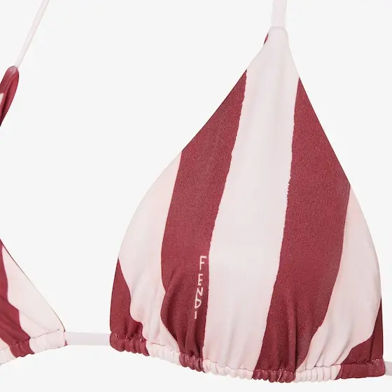 Fendi Pequin Lycra Triangle Bikini Top | Thumbnail 3 Fendi Pequin Lycra Triangle Bikini Top | Thumbnail 3