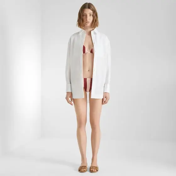 Fendi Pequin Lycra Triangle Bikini Top | Thumbnail 6 Fendi Pequin Lycra Triangle Bikini Top | Thumbnail 6