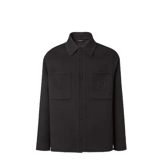 Fendi Single-breasted blouson with shirt collar and long sleeves | Image 1 Fendi Single-breasted blouson with shirt collar and long sleeves | Image 1
