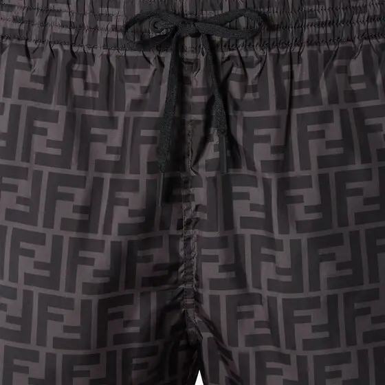 Fendi Swim shorts with elasticated waistband and drawstring | Thumbnail 3