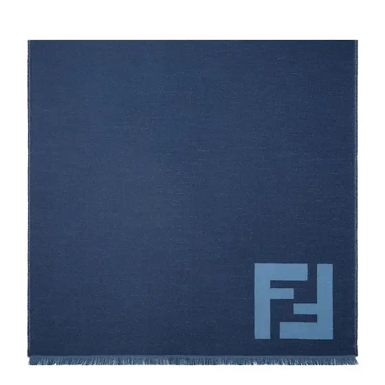Fendi Rectangular scarf with fringed motif on the short sides | Image 1 Fendi Rectangular scarf with fringed motif on the short sides | Image 1