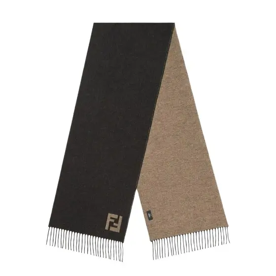 Fendi Rectangular scarf with fringed motif on the short sides | Image 1 Fendi Rectangular scarf with fringed motif on the short sides | Image 1