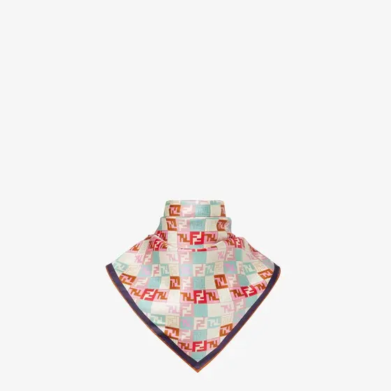 Fendi Square foulard made of organic silk twill | Thumbnail 3 Fendi Square foulard made of organic silk twill | Thumbnail 3