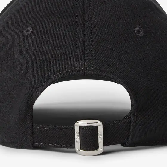 Fendi Baseball Cap in Black Cotton | Thumbnail 2 Fendi Baseball Cap in Black Cotton | Thumbnail 2