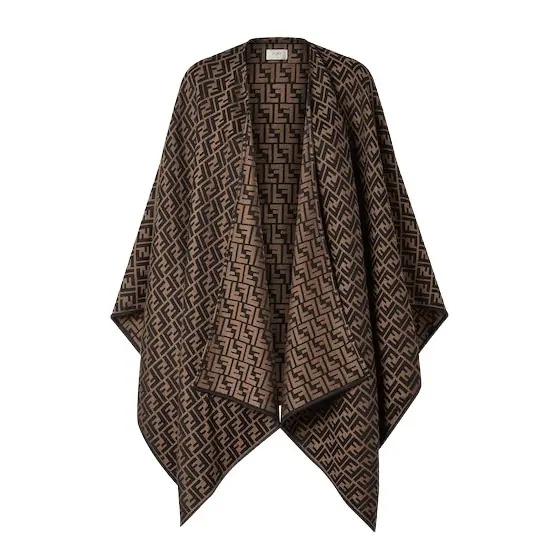 Fendi Lightweight poncho with enveloping volumes | Image 1 Fendi Lightweight poncho with enveloping volumes | Image 1
