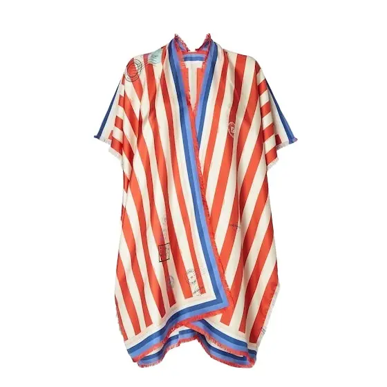 Fendi Wraparound poncho with ribbons to tie at the sides | Image 1 Fendi Wraparound poncho with ribbons to tie at the sides | Image 1