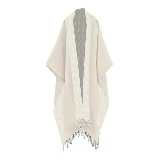 Fendi Large, enveloping poncho with fringed-edge finish | Image 1 Fendi Large, enveloping poncho with fringed-edge finish | Image 1