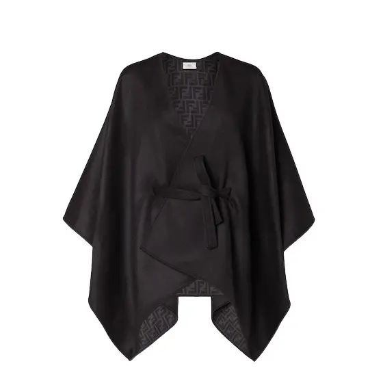 Fendi Enveloping poncho with matching removable belt | Image 1 Fendi Enveloping poncho with matching removable belt | Image 1