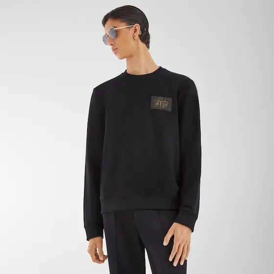 Fendi Long-sleeved, crew-neck sweatshirt | Thumbnail 4