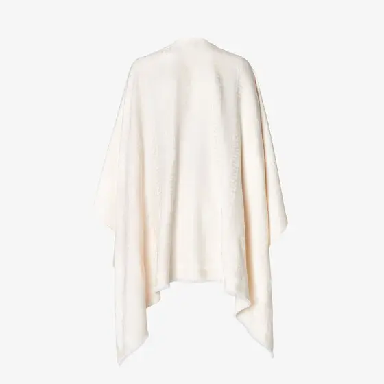 Fendi FF Wool and Silk Poncho | Thumbnail 2 Fendi FF Wool and Silk Poncho | Thumbnail 2